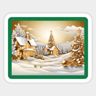 Winter Scene Sticker